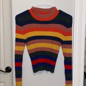 stretchy striped long sleeve